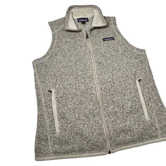 Patagonia Womens Better Sweater Vest Sz S Beige Full Zip Fleece Gorpcore Outdoor - Picture 9 of 10